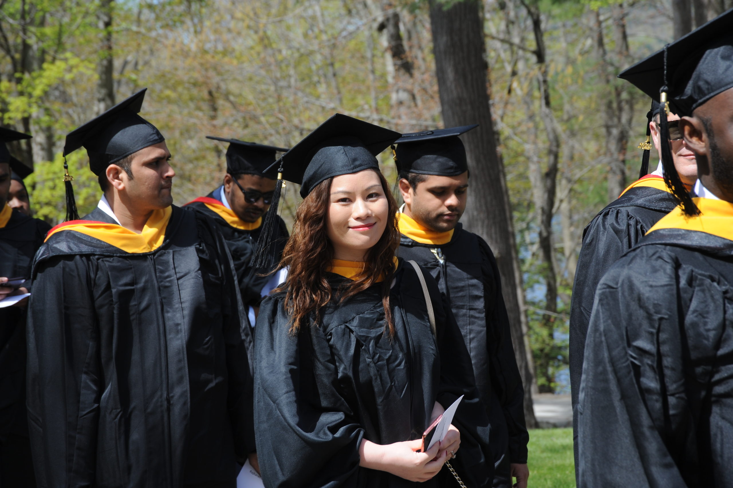 Students at NEC Graduation in Henniker