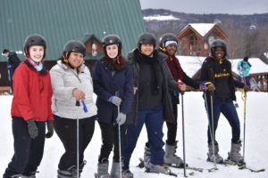 NEC students skiing at Pats Peak