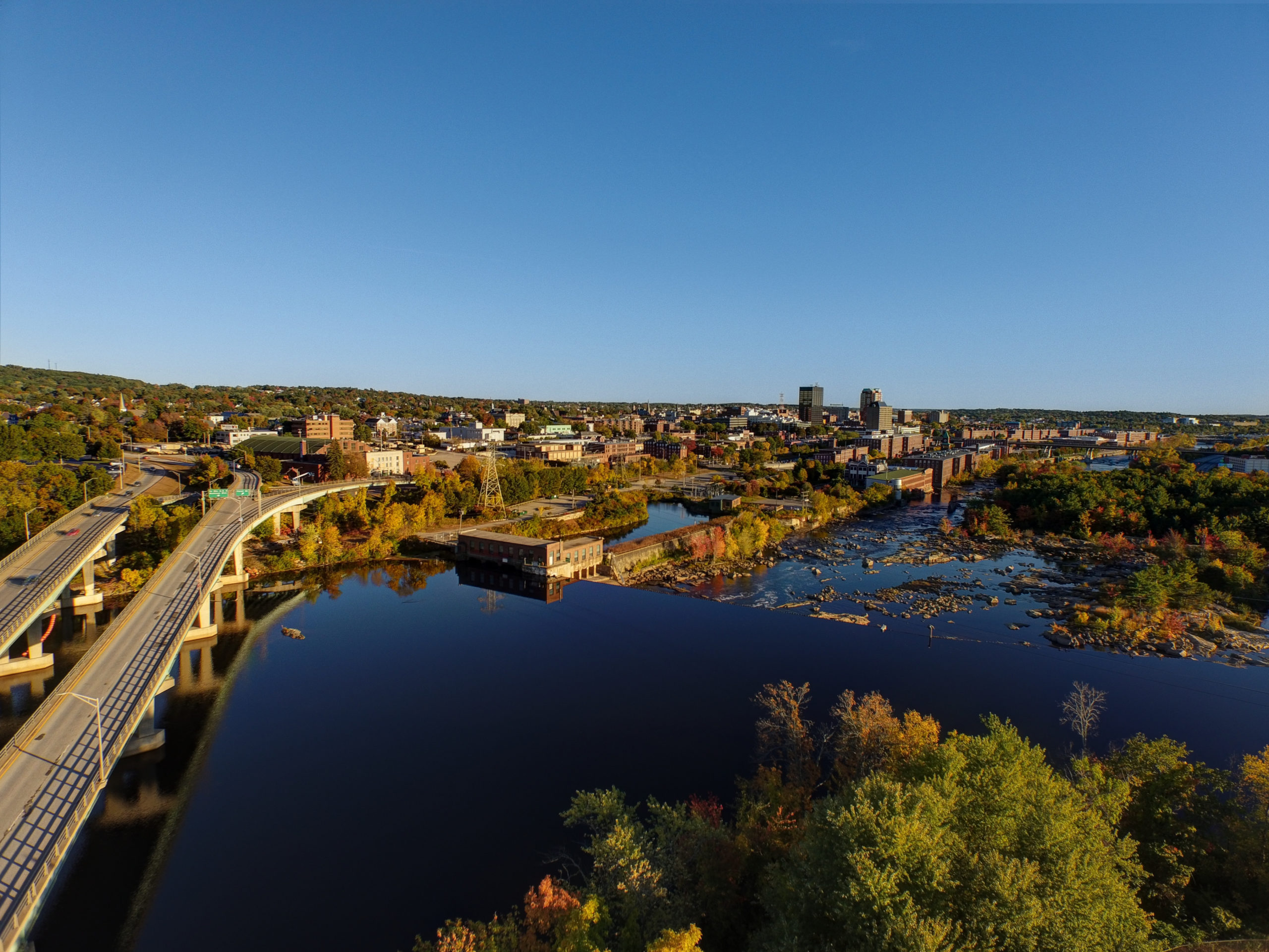 Aerial view of Manchester