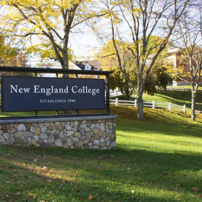 NEC fall foliage on campus