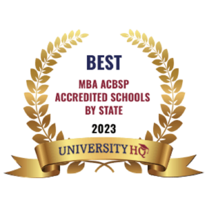 Logo for University HQ's Best ACBSP-Accredited MBA Programs 2023