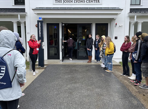 Local high school students visit New England College