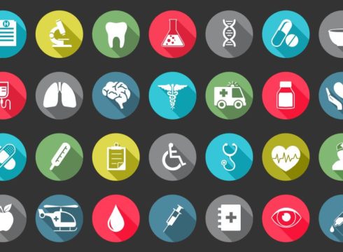 Graphic of healthcare icons