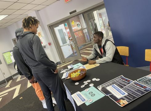 NEC student helps other students learn how to vote