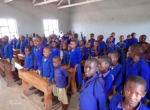 Maasai students in Tanzania