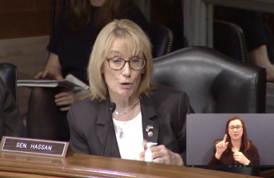 Senator Maggie Hassan speaks to the U.S. Senate