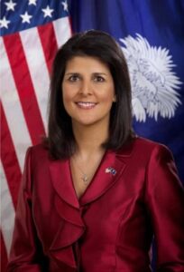 Republican presidential candidate Nikki Haley