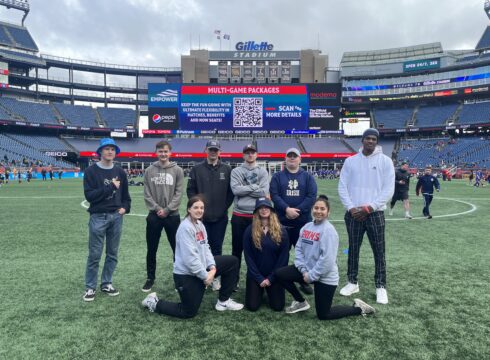 Sports and Recreation Management Students at Gillette Stadium