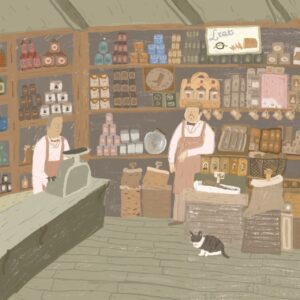 Country store painting by alumnus Nate Twombly