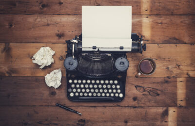 Photo of vintage typewriter