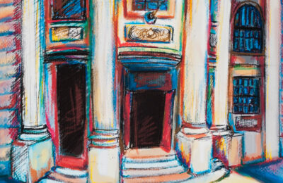 Painting of French Hall in Manchester