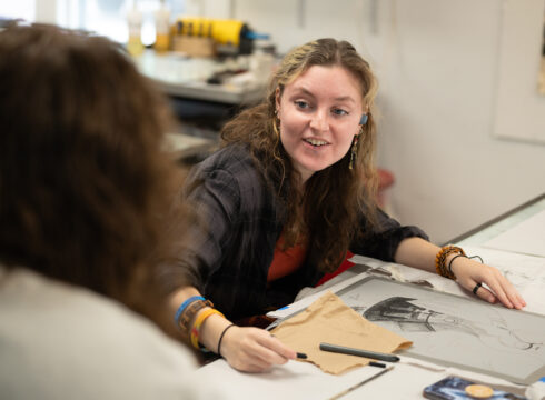 NEC Institute of Art and Design IAD student portfolio review