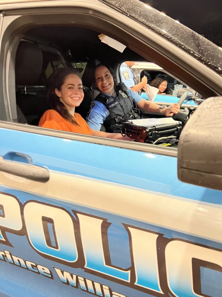 Criminal Justice student at New England College on a Study Away trip to Washington, D.C., and Prince William County, VA