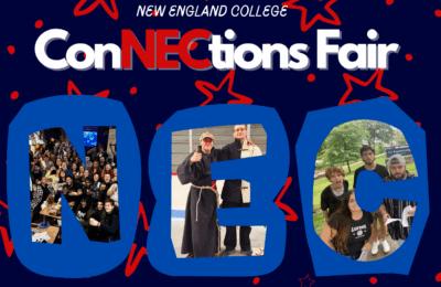 Graphic announcing the 2025 ConNECtions Fair at New England College
