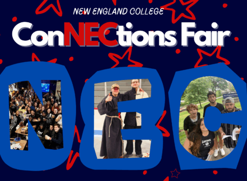 Graphic announcing the 2025 ConNECtions Fair at New England College