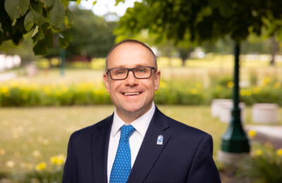 Dr. Mike Taberski, member of the Board of Trustees at New England College in Henniker, N.H.