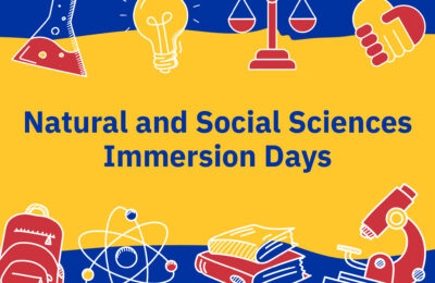 Graphic for New England College's Science, Health, and Exercise Immersion Days for high school students.