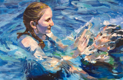 Paining entitled "Water Splash" to be featured at the 2026 Scholastic Art Awards in New Hampshire