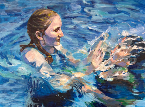 Paining entitled "Water Splash" to be featured at the 2026 Scholastic Art Awards in New Hampshire