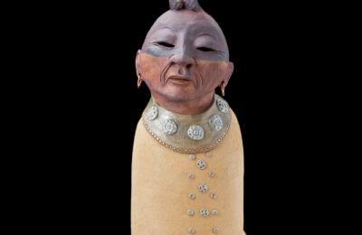"Ode to Caroline Parker," stoneware, sculpted by Peter B. Jones