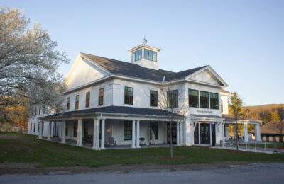 Lyons Center academic building at New England College in Hennier, NH