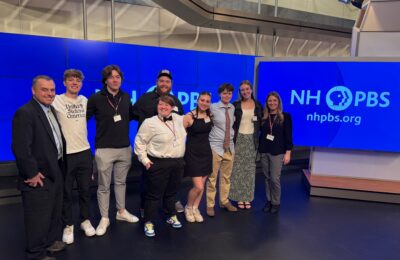 New England College's student-journalists attend the NH Press Association Awards at NH PBS, where they won in multiple categories.