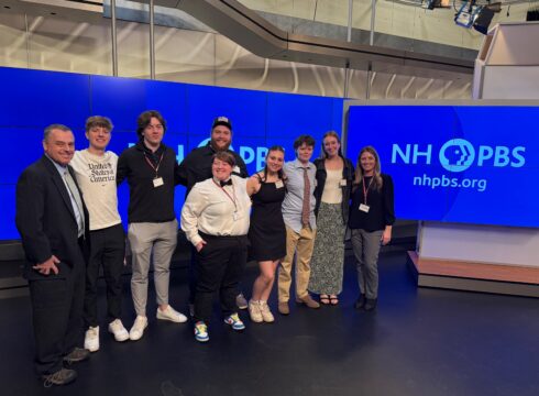 New England College's student-journalists attend the NH Press Association Awards at NH PBS, where they won in multiple categories.