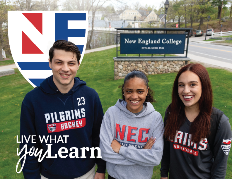 Cover photo for the viewbook of New England College in Henniker, NH