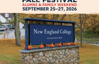 Graphic for Fall Festival 2026 at New England College in Henniker, NH
