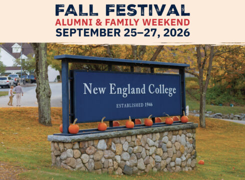 Graphic for Fall Festival 2026 at New England College in Henniker, NH