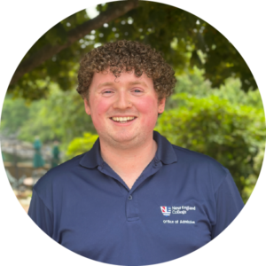Patrick Kennedy, undergraduate admission counselor at New England College