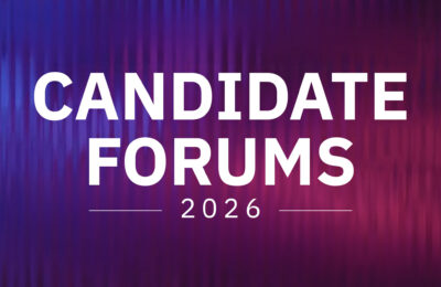 Graphic for NHPR's Candidate Forums 2026