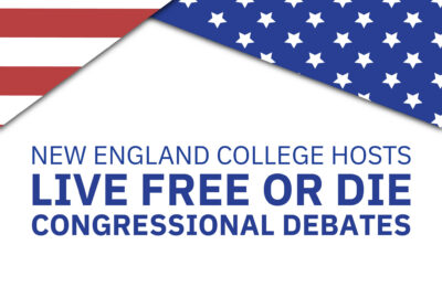Graphic for the Live Free or Die Debates at New England College in Henniker, NH